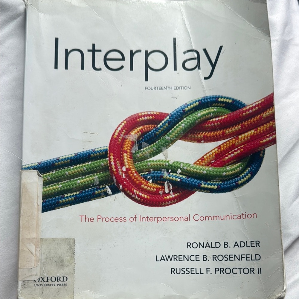Interplay Textbook - Multicolor Cover